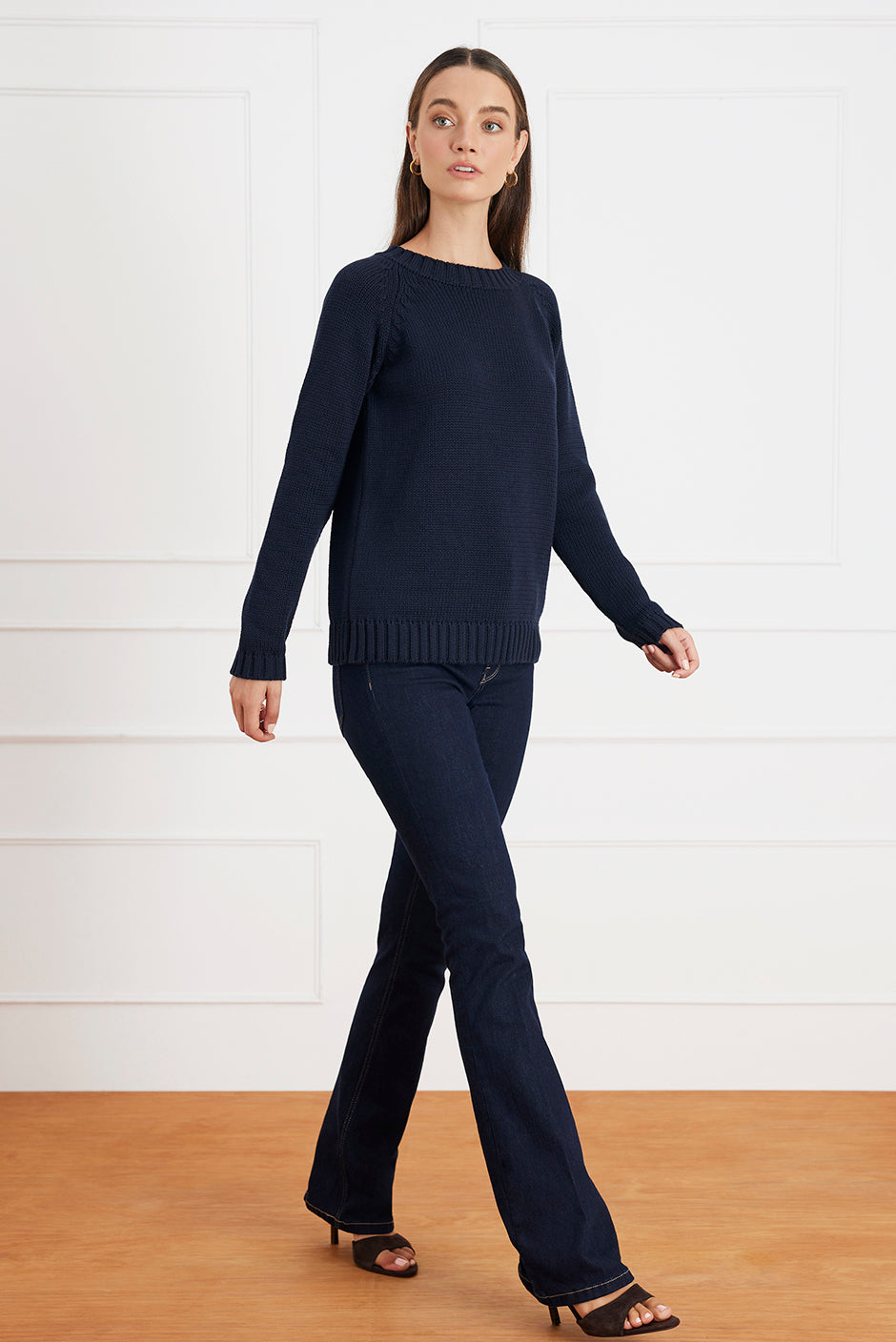 Aspen Crewneck in Midnight Navy