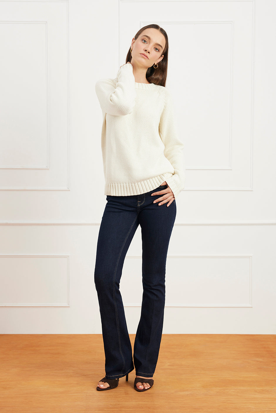 Aspen Crewneck in Oat Milk