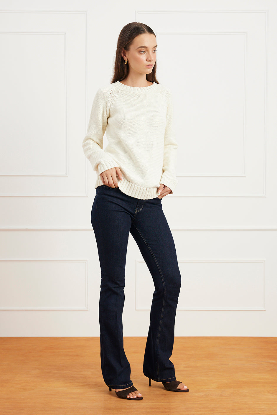 Aspen Crewneck in Oat Milk