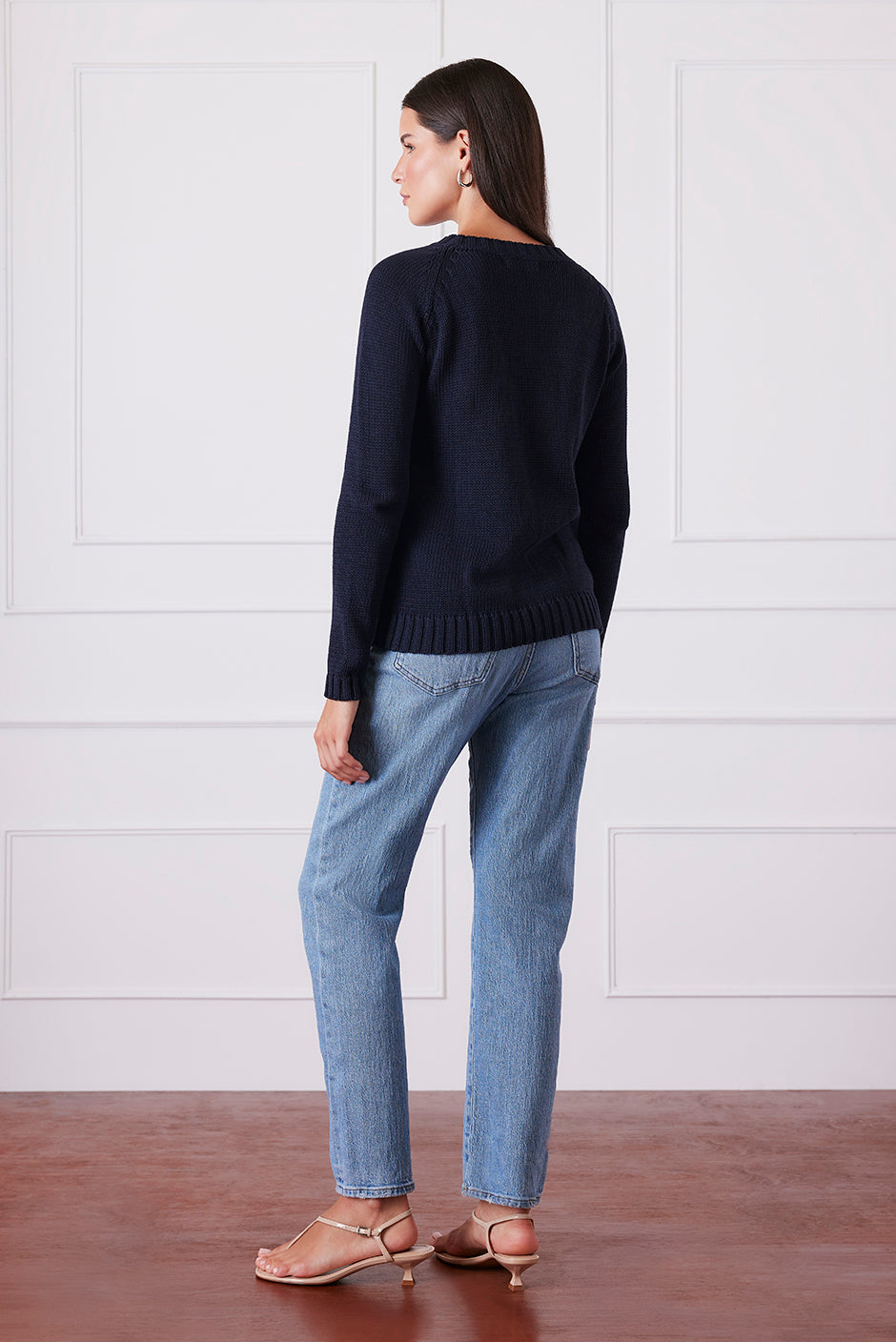 Sloane Crewneck in Midnight Navy