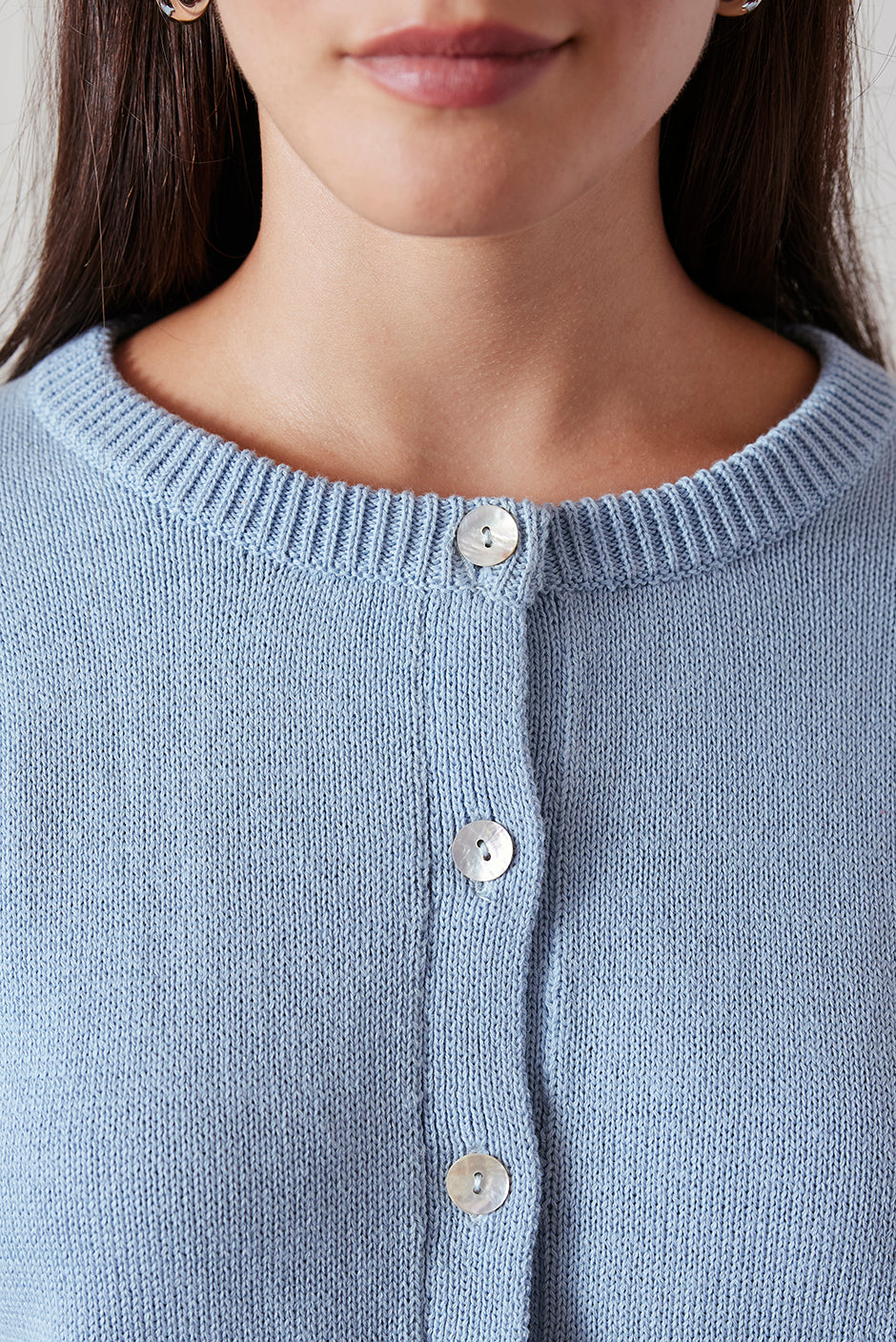 Ruthie Cardigan in Clarity Blue