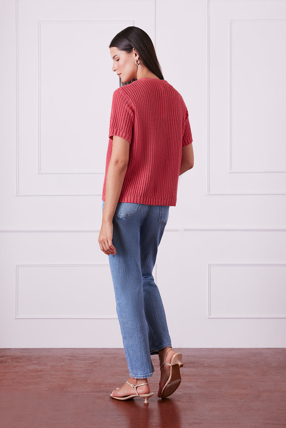 Margot Cardigan in Vintage Red