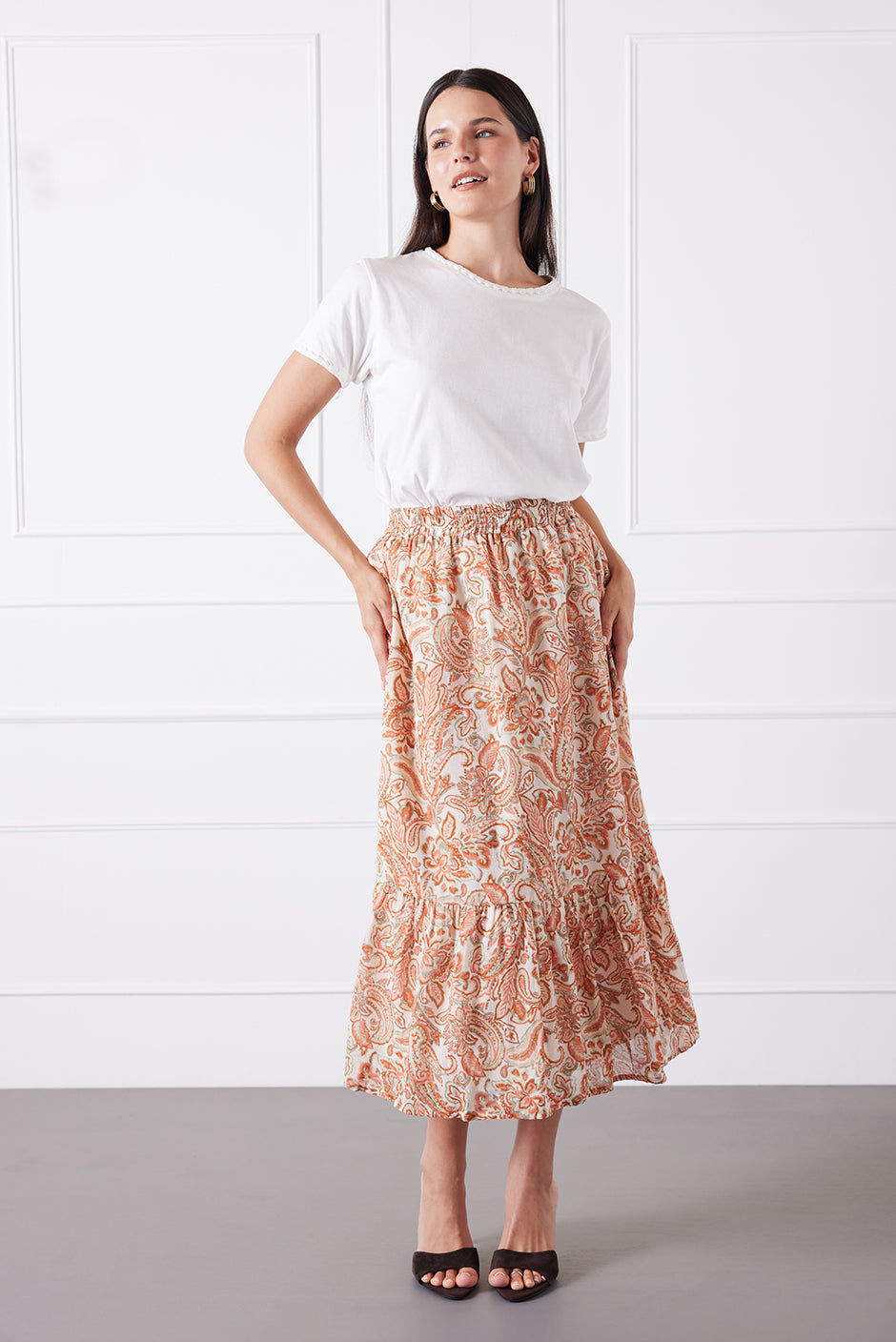 Wren Skirt in Canyon Paisley