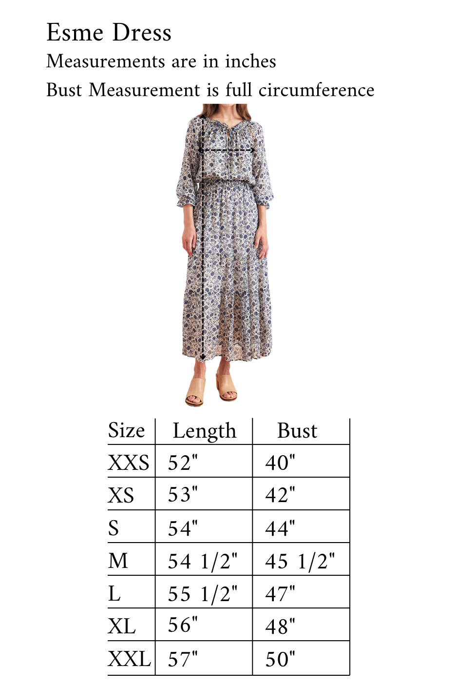 Esme Dress in Sapphire Vines