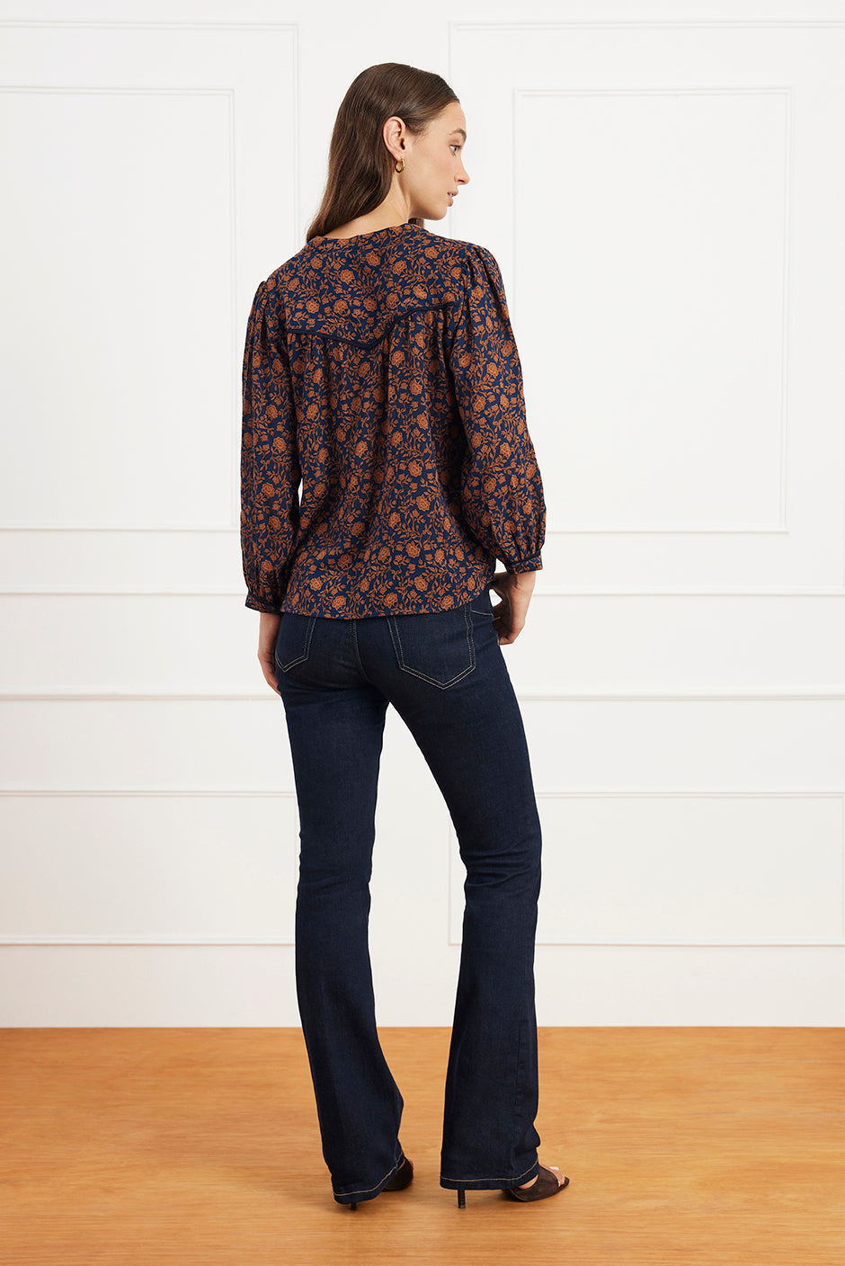 Anna Shirt in Navy Batik