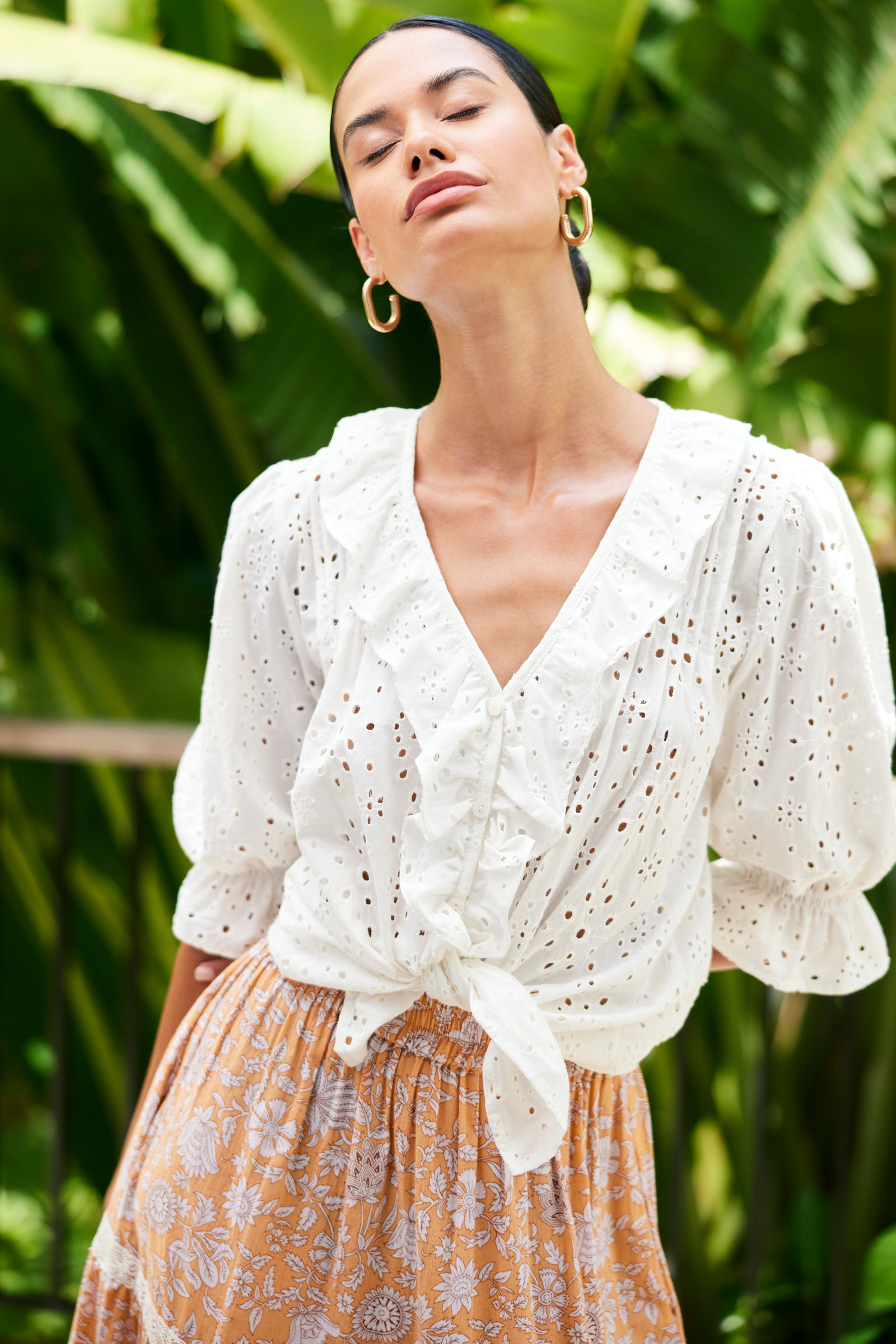 Chloe Shirt in Eyelet