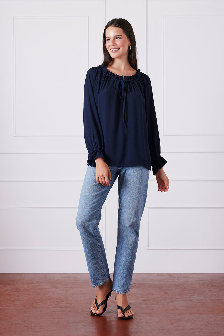 Esme Top in Navy