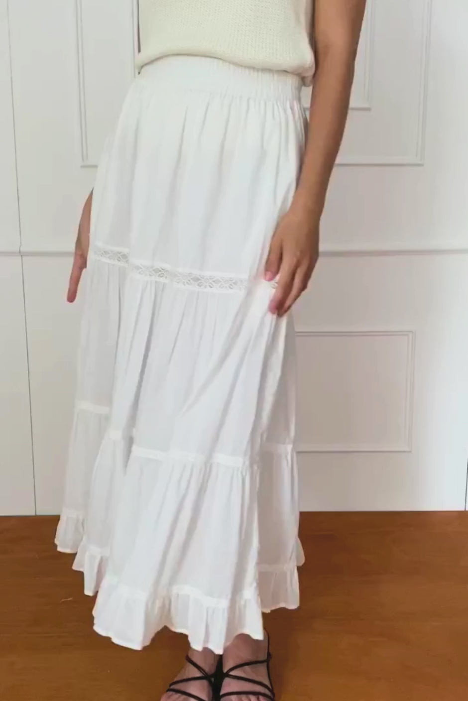 Colette Skirt in Off White