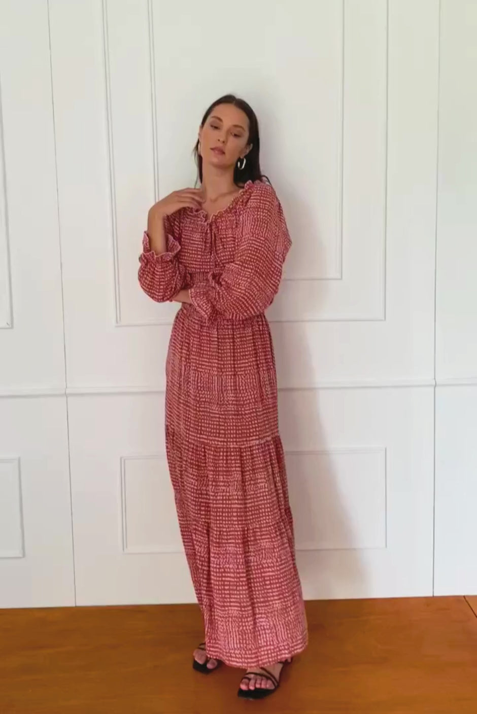 Esme Dress in Saffron Dot