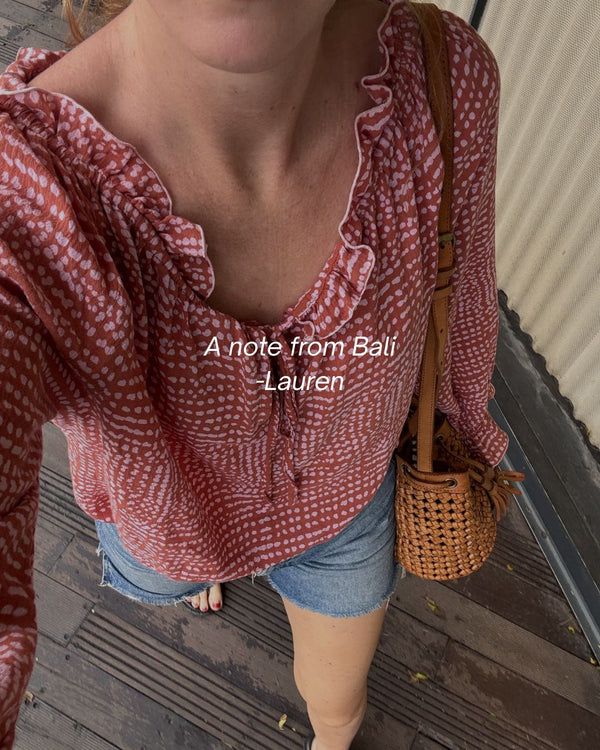 A Note From Bali - Paneros Clothing