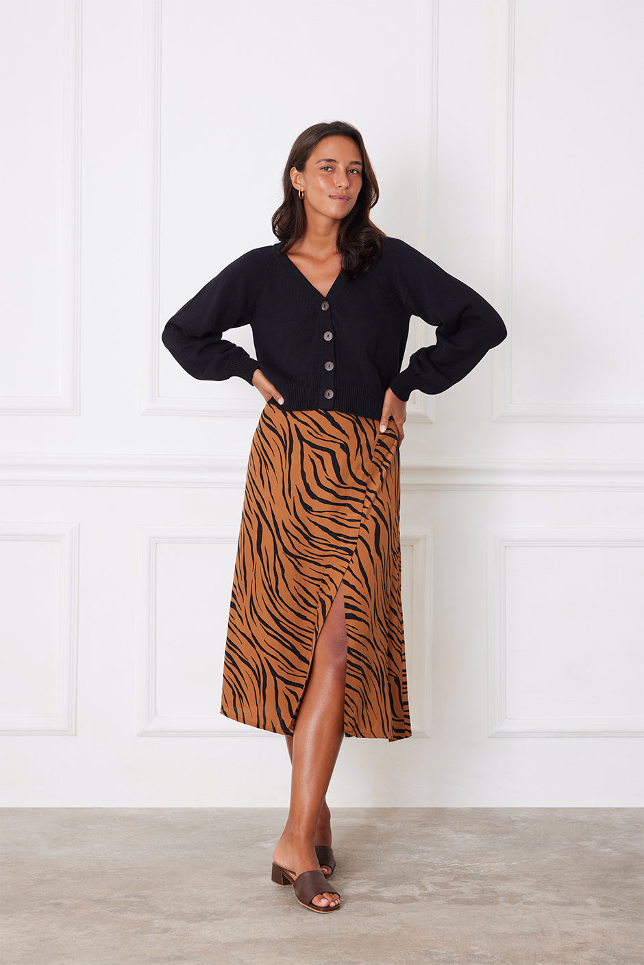 Avery Skirt in Zebra Spice