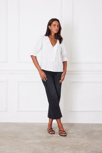 Chloe Shirt in Off White Solid