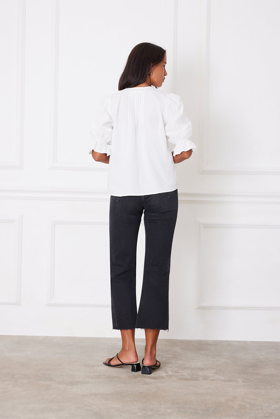 Chloe Shirt in Off White Solid