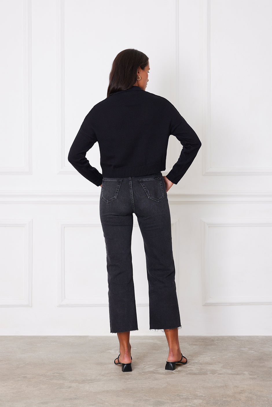 Diana Cropped Cardigan, Purple
