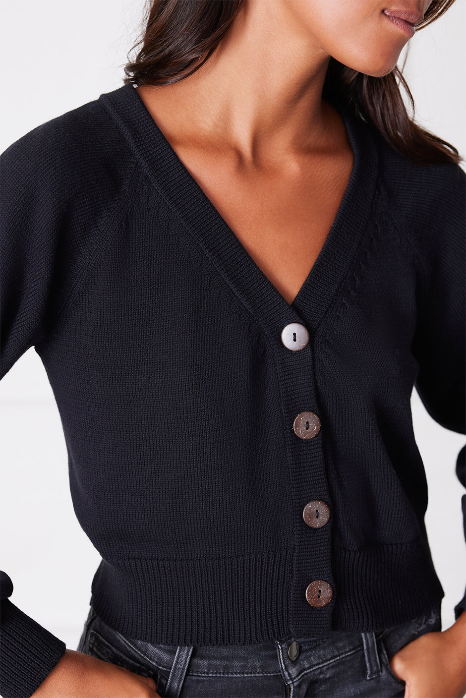 Greta Cardigan in Black