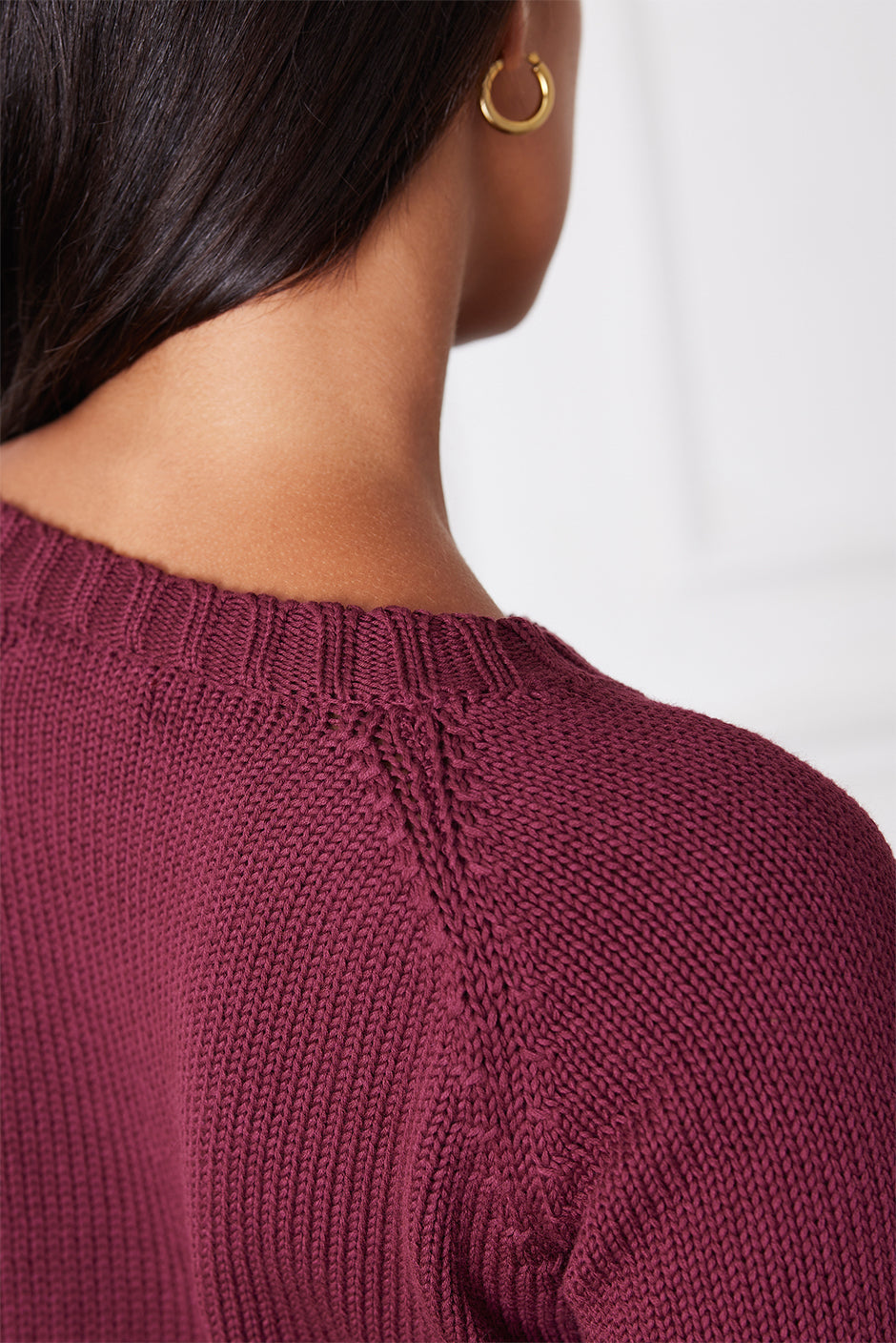 Sloane Crewneck in Plum