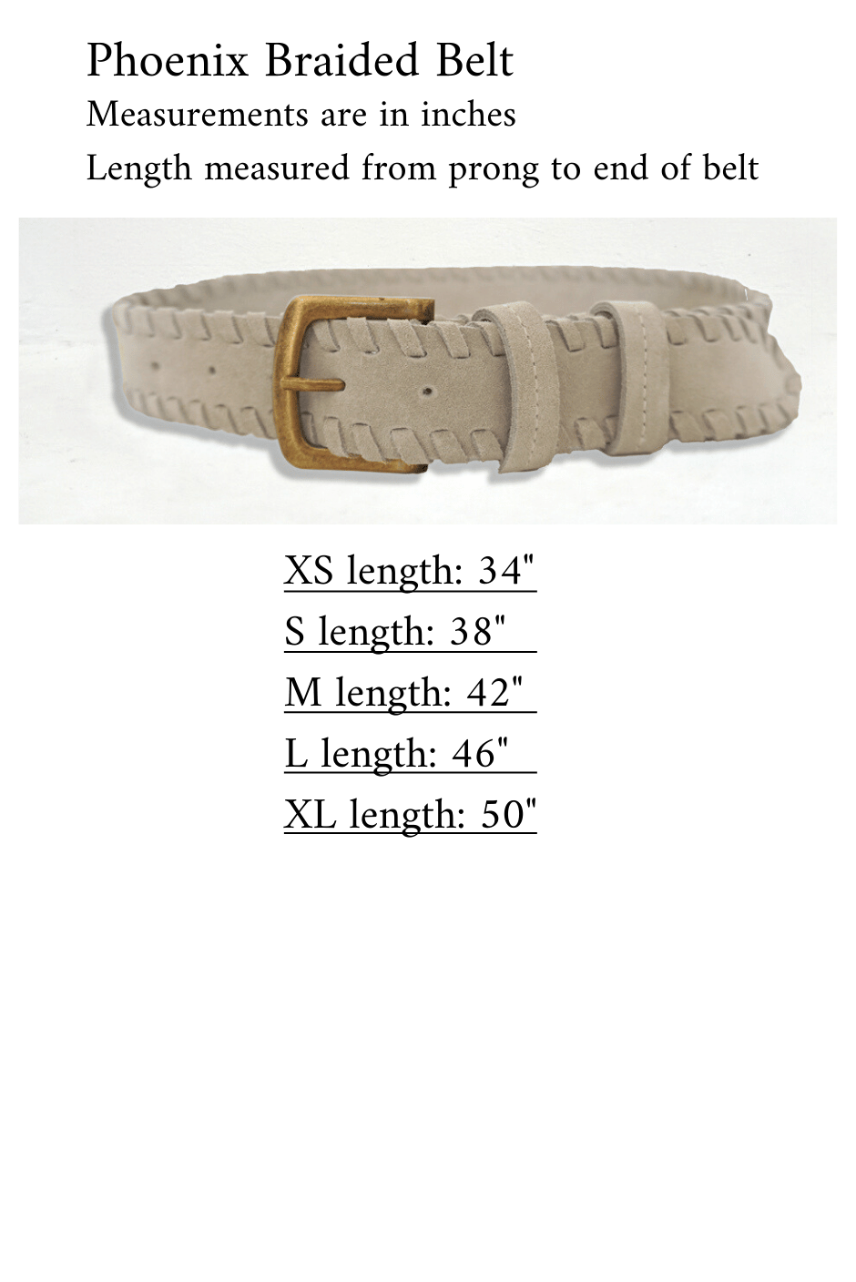 Phoenix Braided Belt in Stone