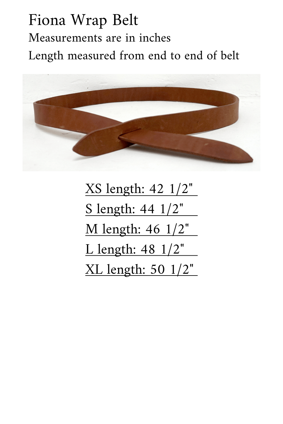 Fiona Wrap Belt in Brown