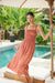 Emilia Midi Dress in Terracotta