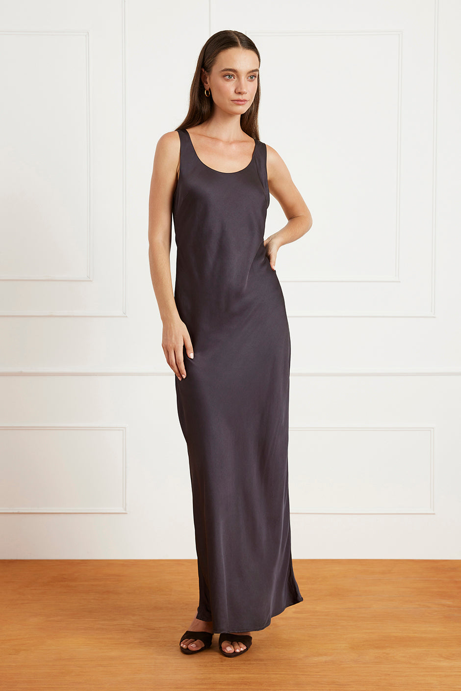 Lola Slip Dress in Navy