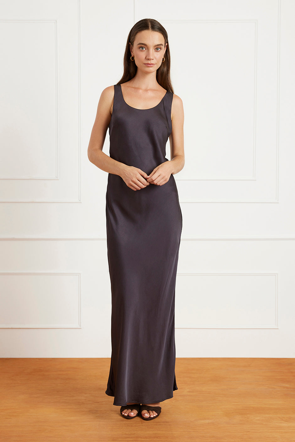 Lola Slip Dress in Navy