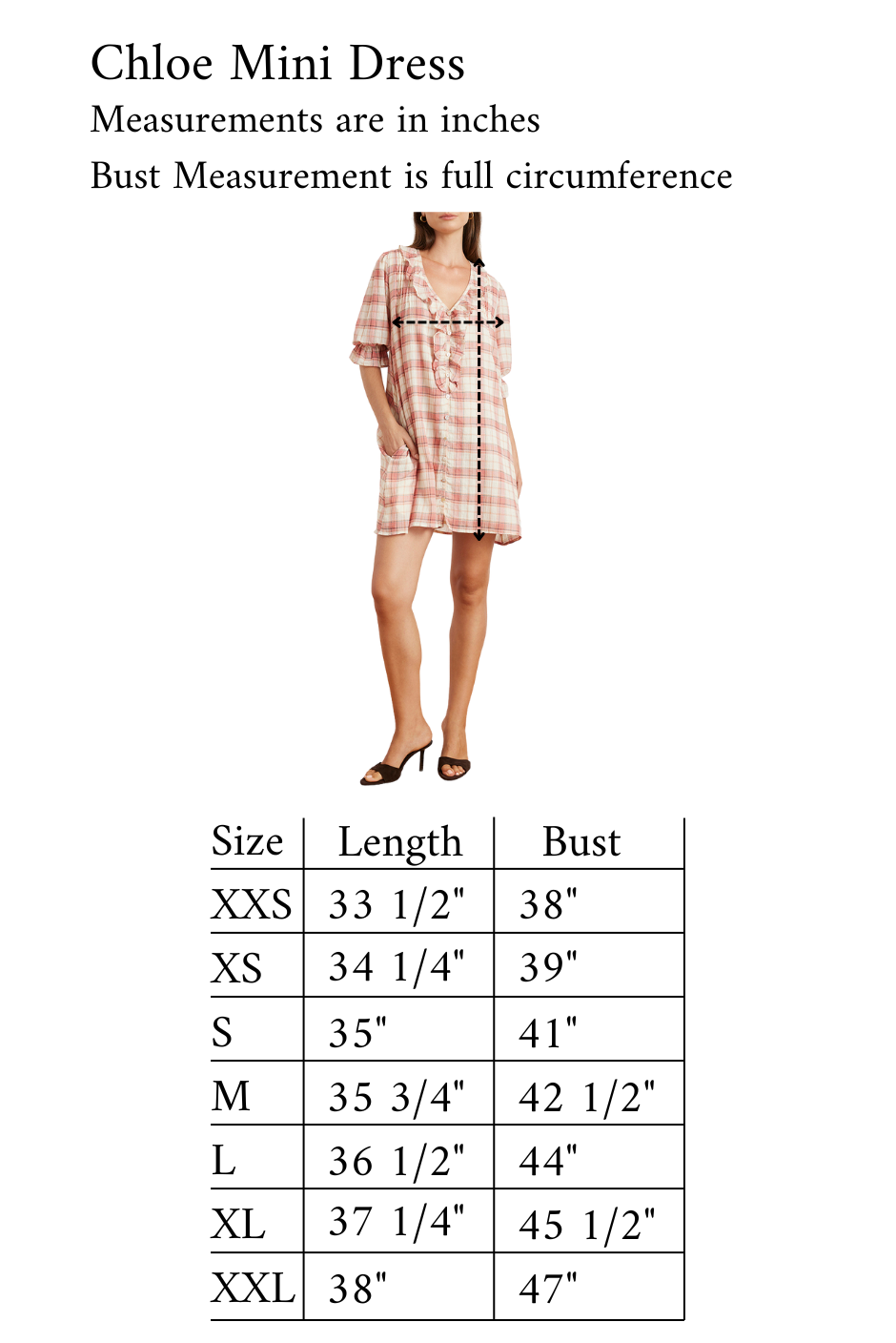 Chloe Mini Dress in Clay Plaid