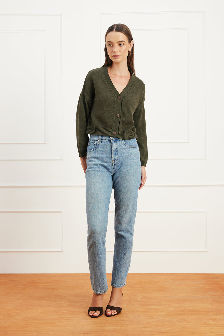 Diana Cardigan in Forest Green