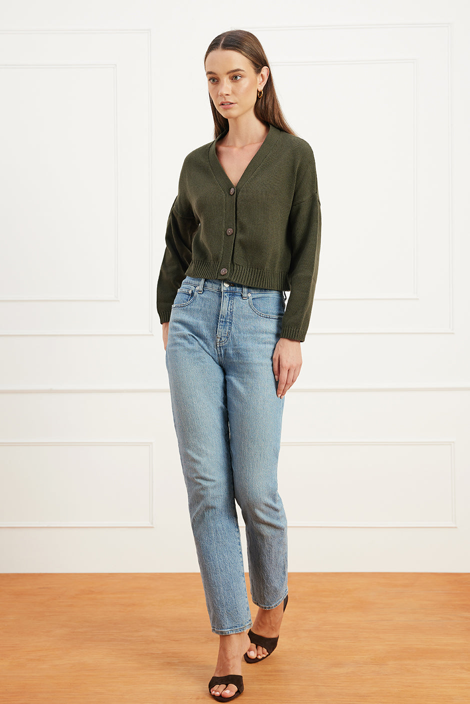 Diana Cardigan in Forest Green