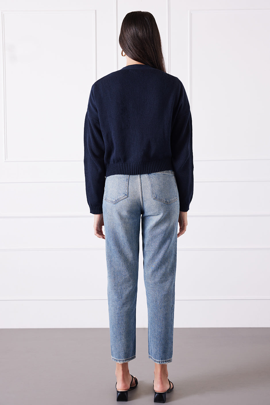 Diana Cardigan in Midnight Navy