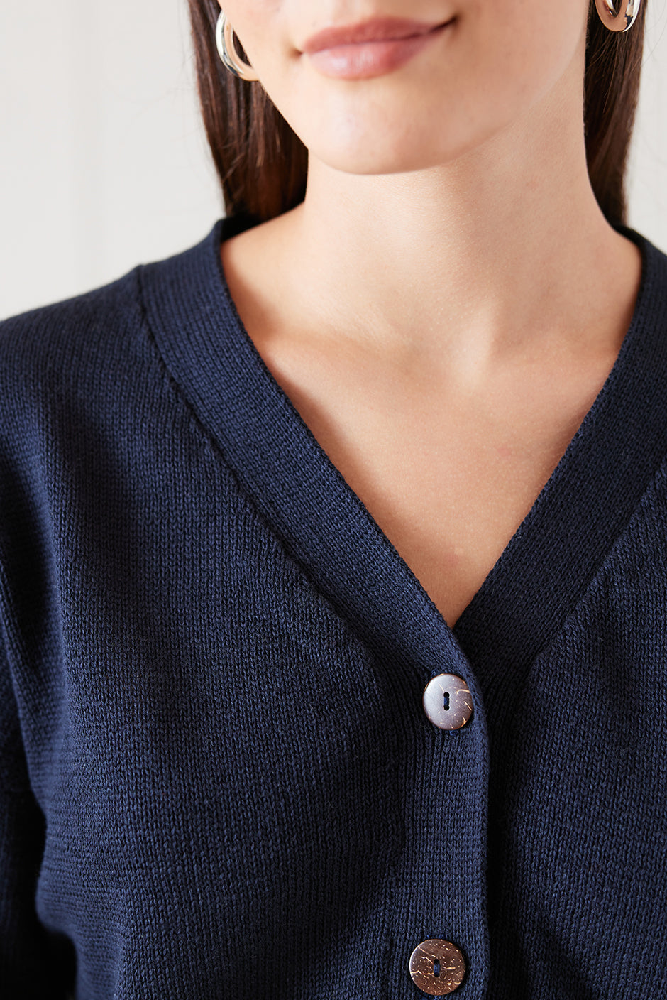Diana Cardigan in Midnight Navy