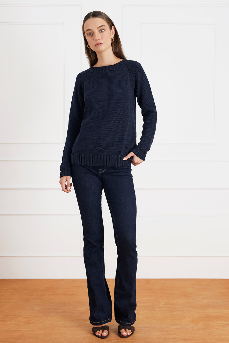 Aspen Crewneck in Midnight Navy