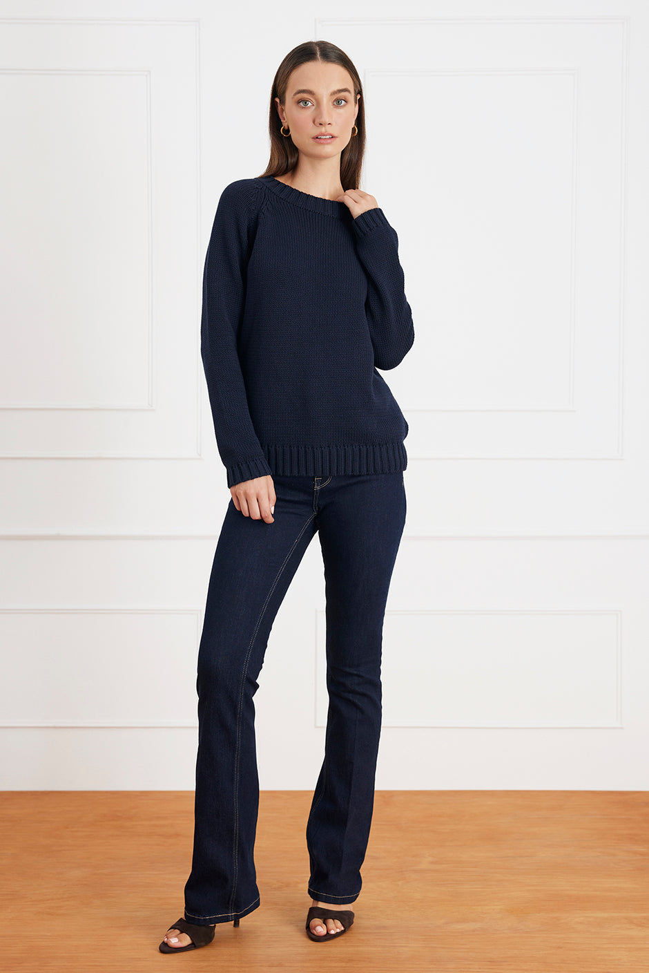 Aspen Crewneck in Midnight Navy