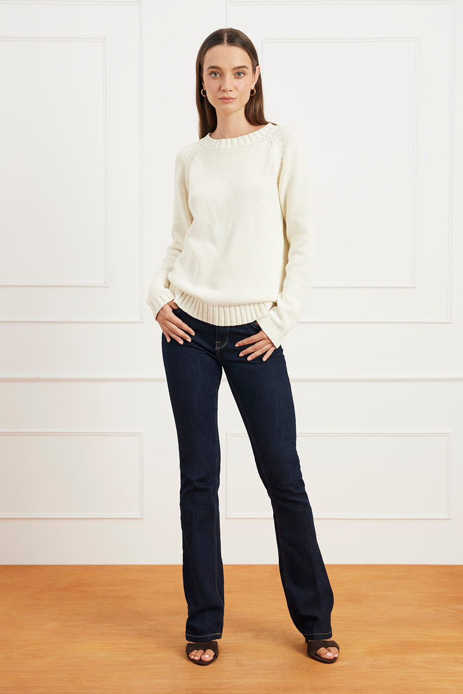 Aspen Crewneck in Oat Milk