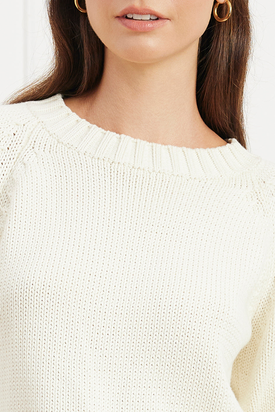 Aspen Crewneck in Oat Milk