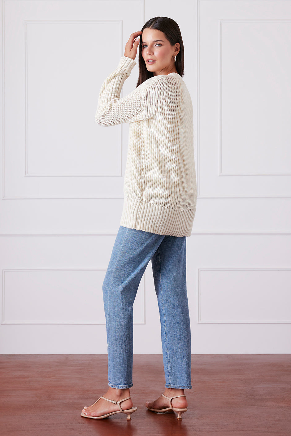 Emily Cardigan in Oat Milk
