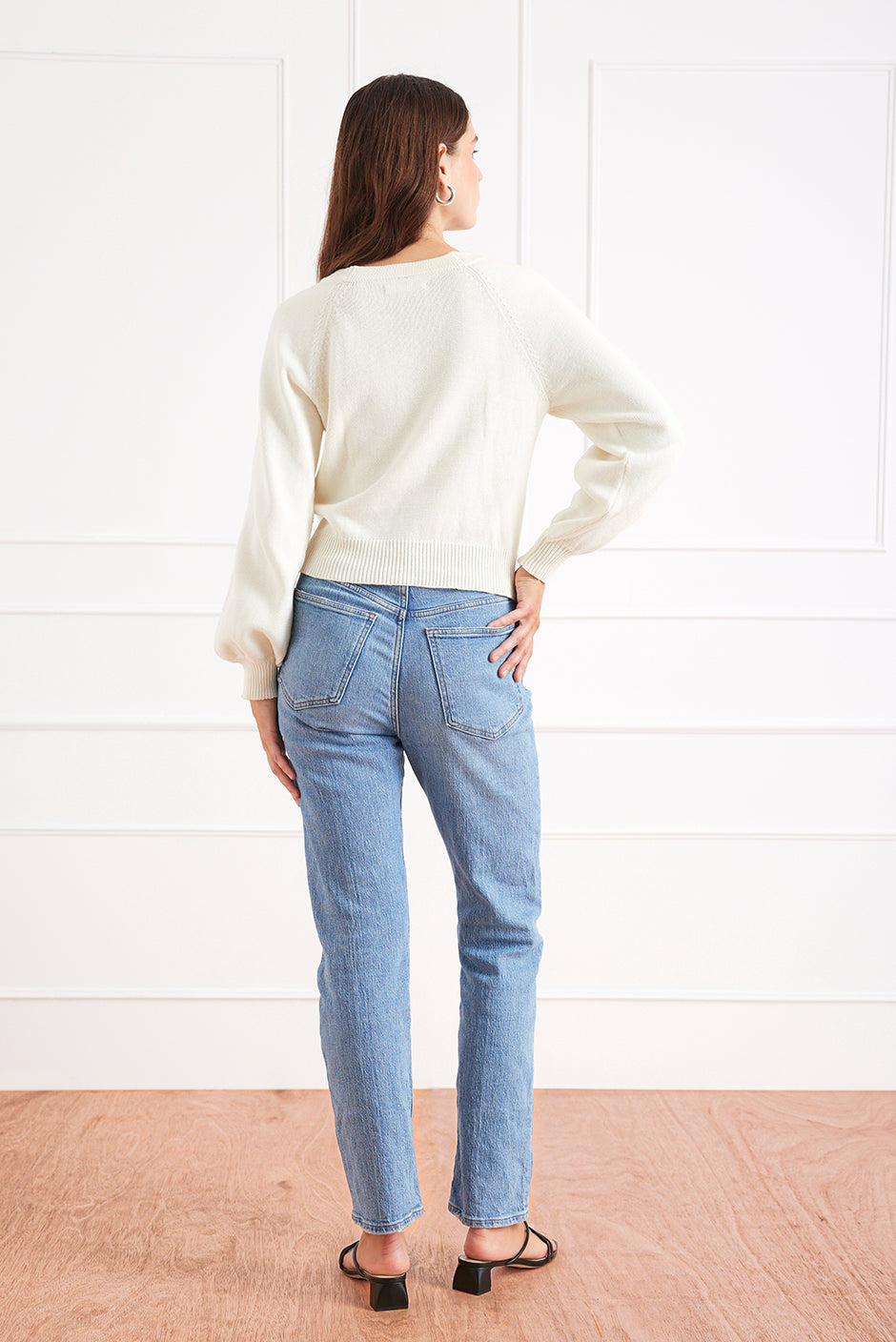 Greta Cardigan in Oat Milk