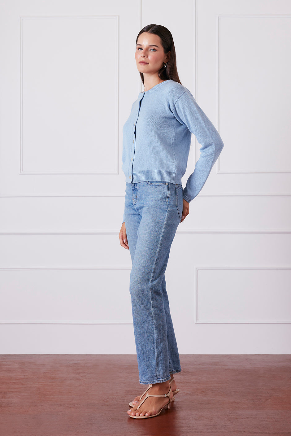 Ruthie Cardigan in Clarity Blue