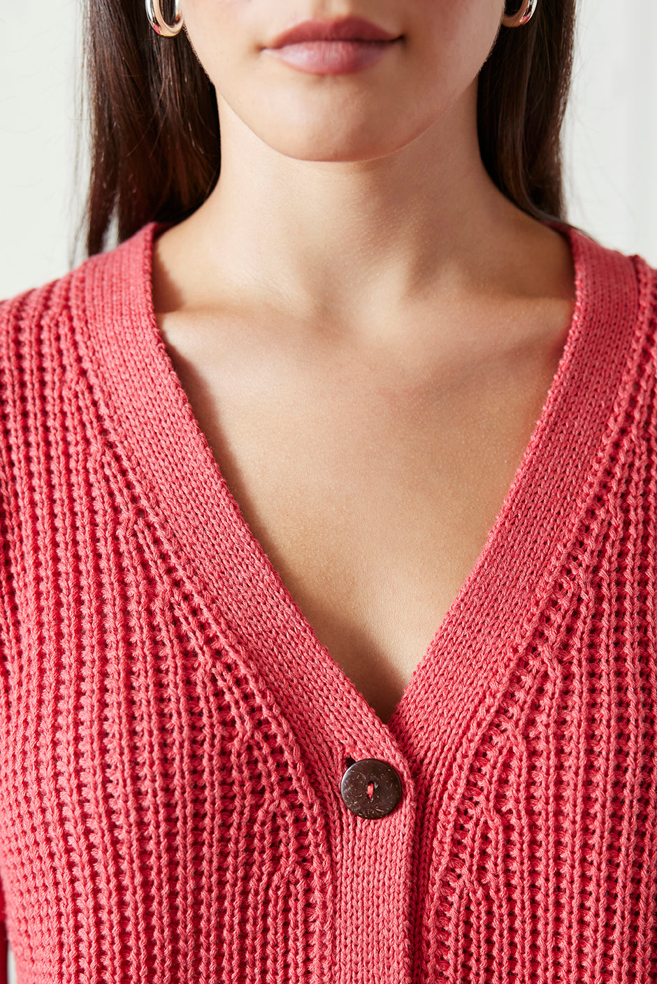 Margot Cardigan in Vintage Red