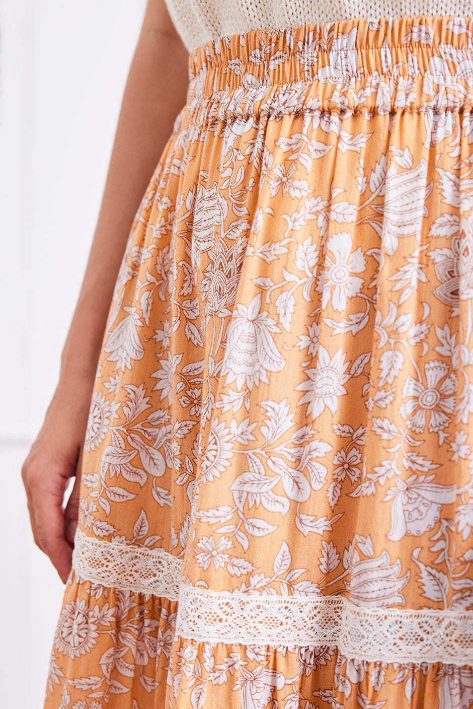 Colette Skirt in Poppy Garden