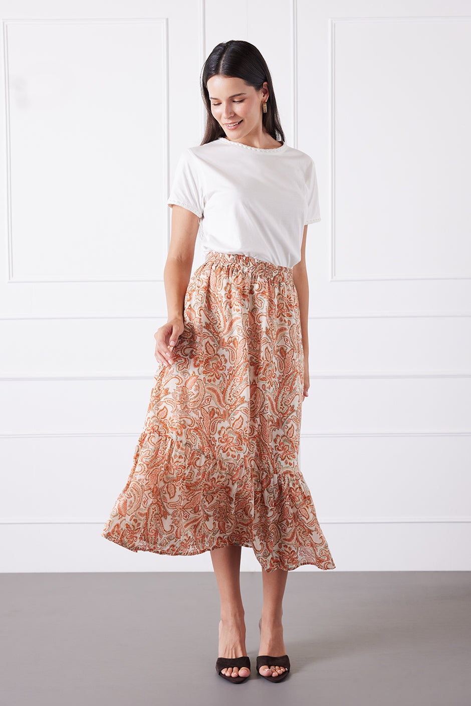 Wren Skirt in Canyon Paisley