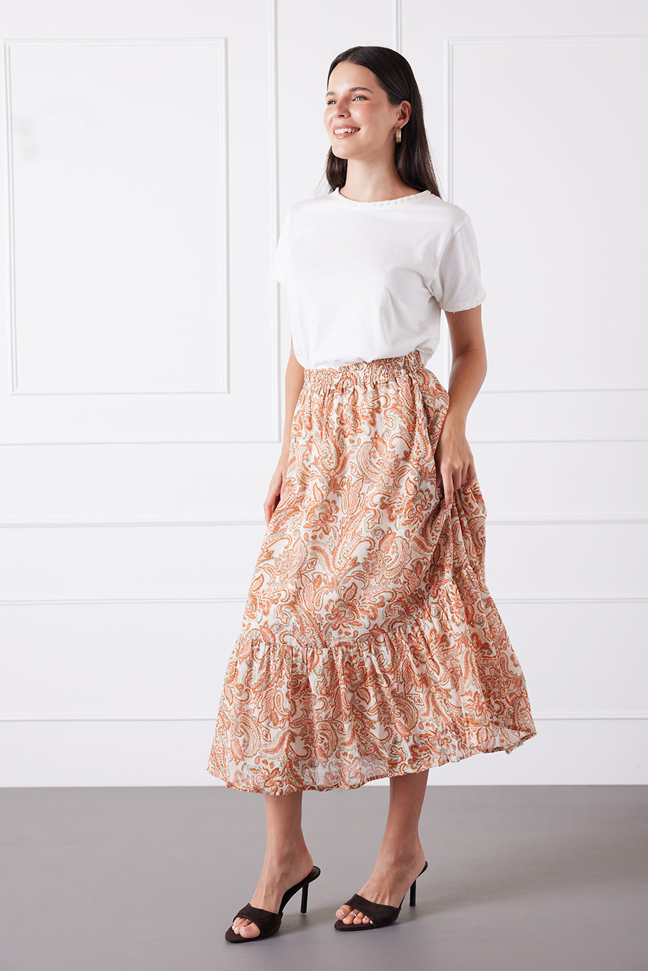 Wren Skirt in Canyon Paisley