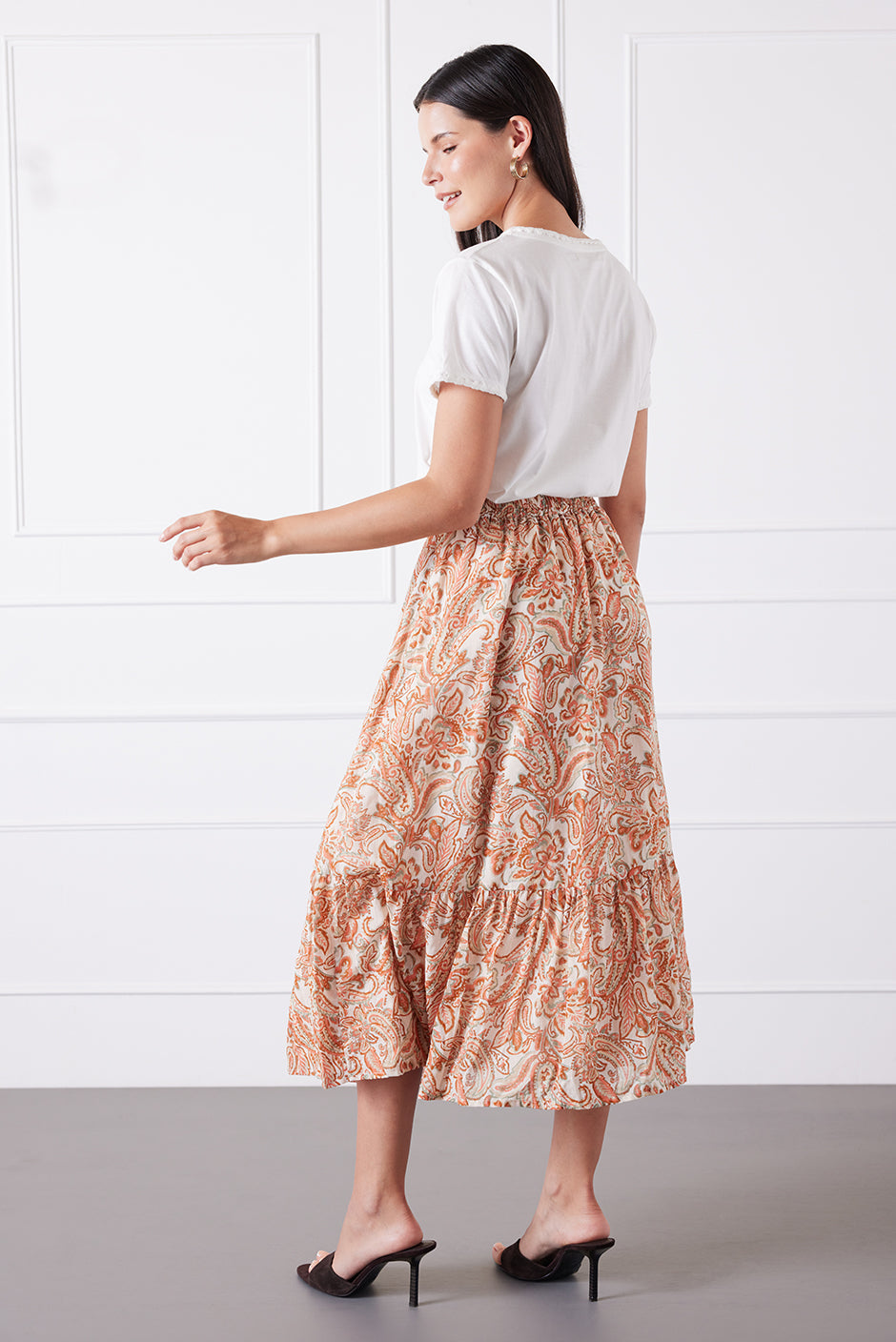 Wren Skirt in Canyon Paisley