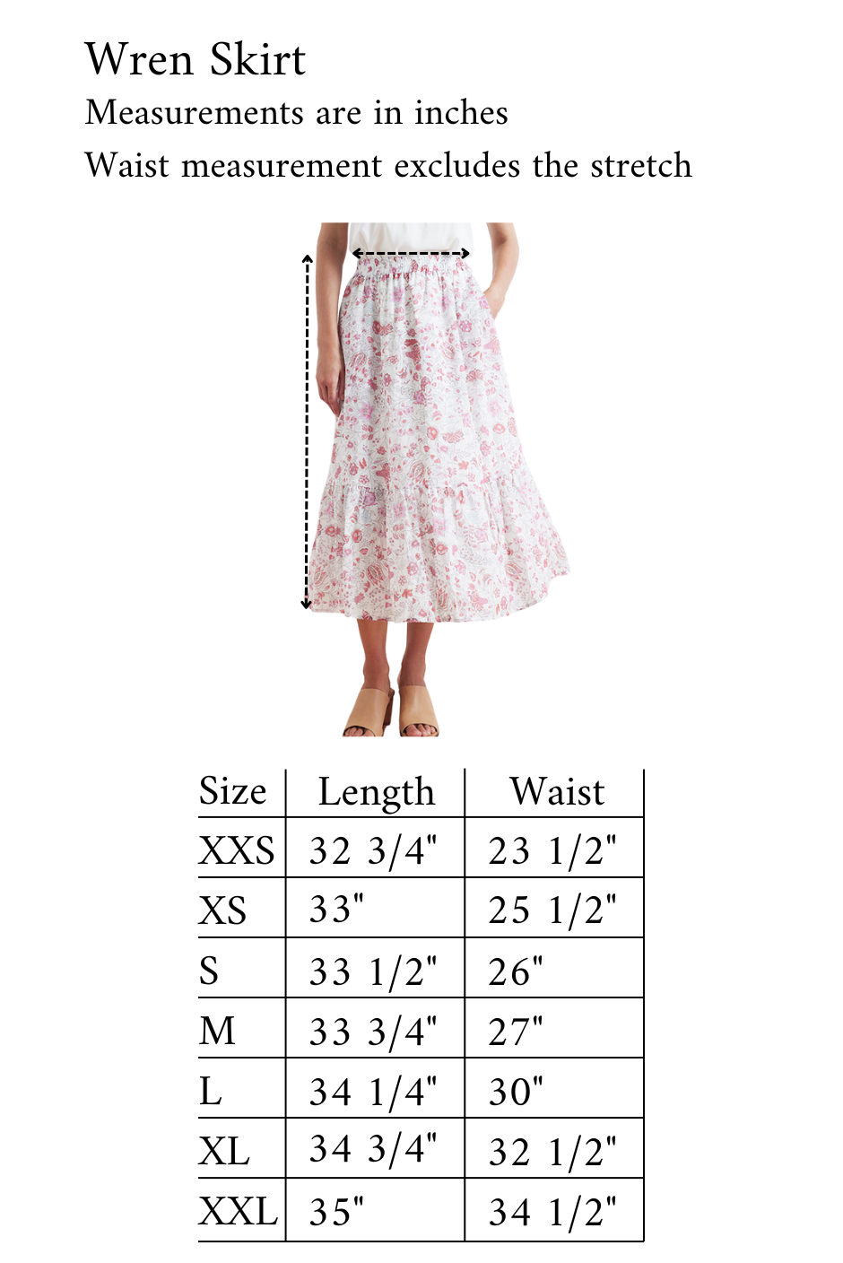 Wren Skirt in Sundrenched Garden