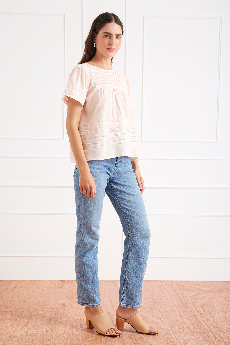Dawn Tee in Bright Bellini