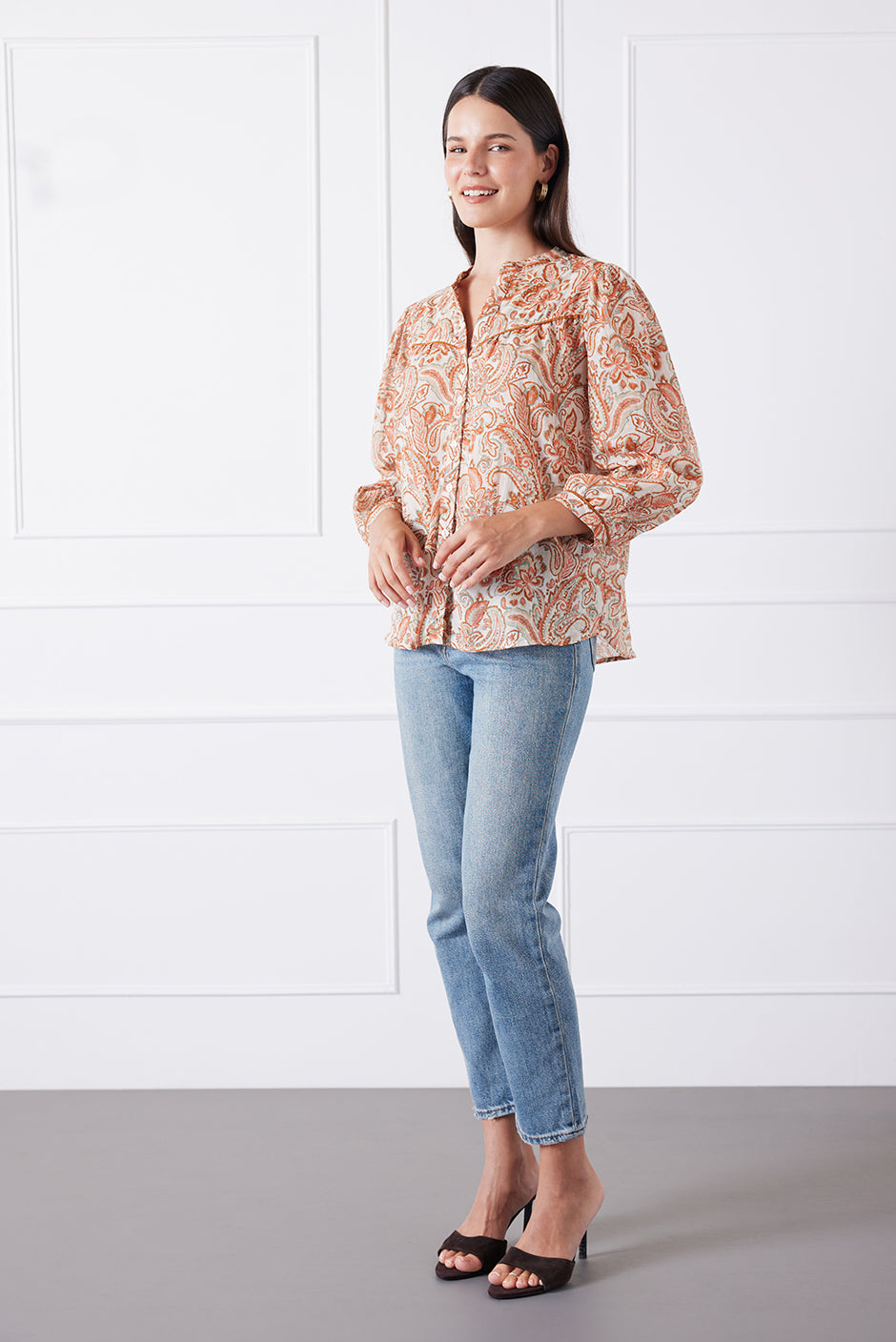 Anna Shirt in Canyon Paisley