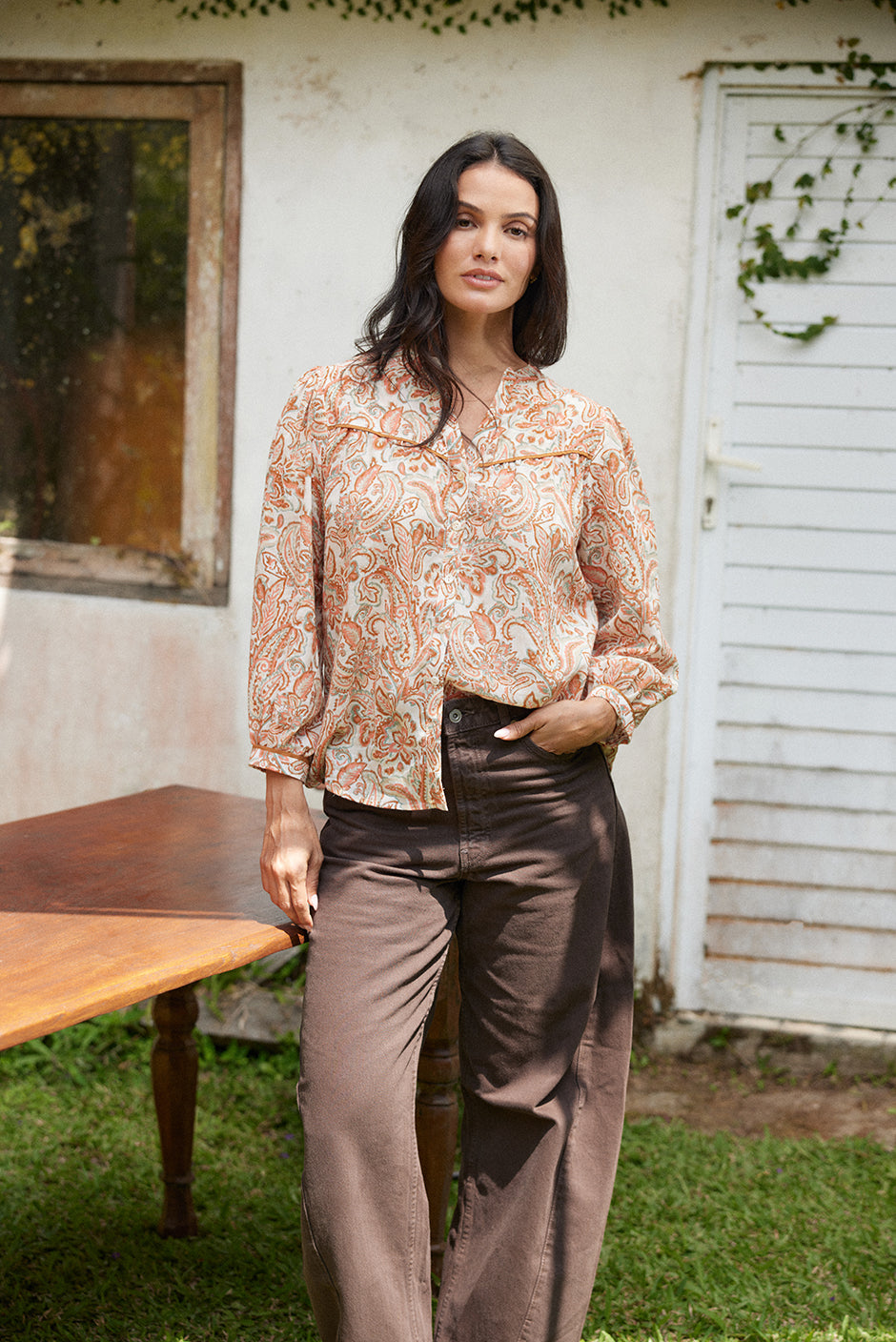 Anna Shirt in Canyon Paisley