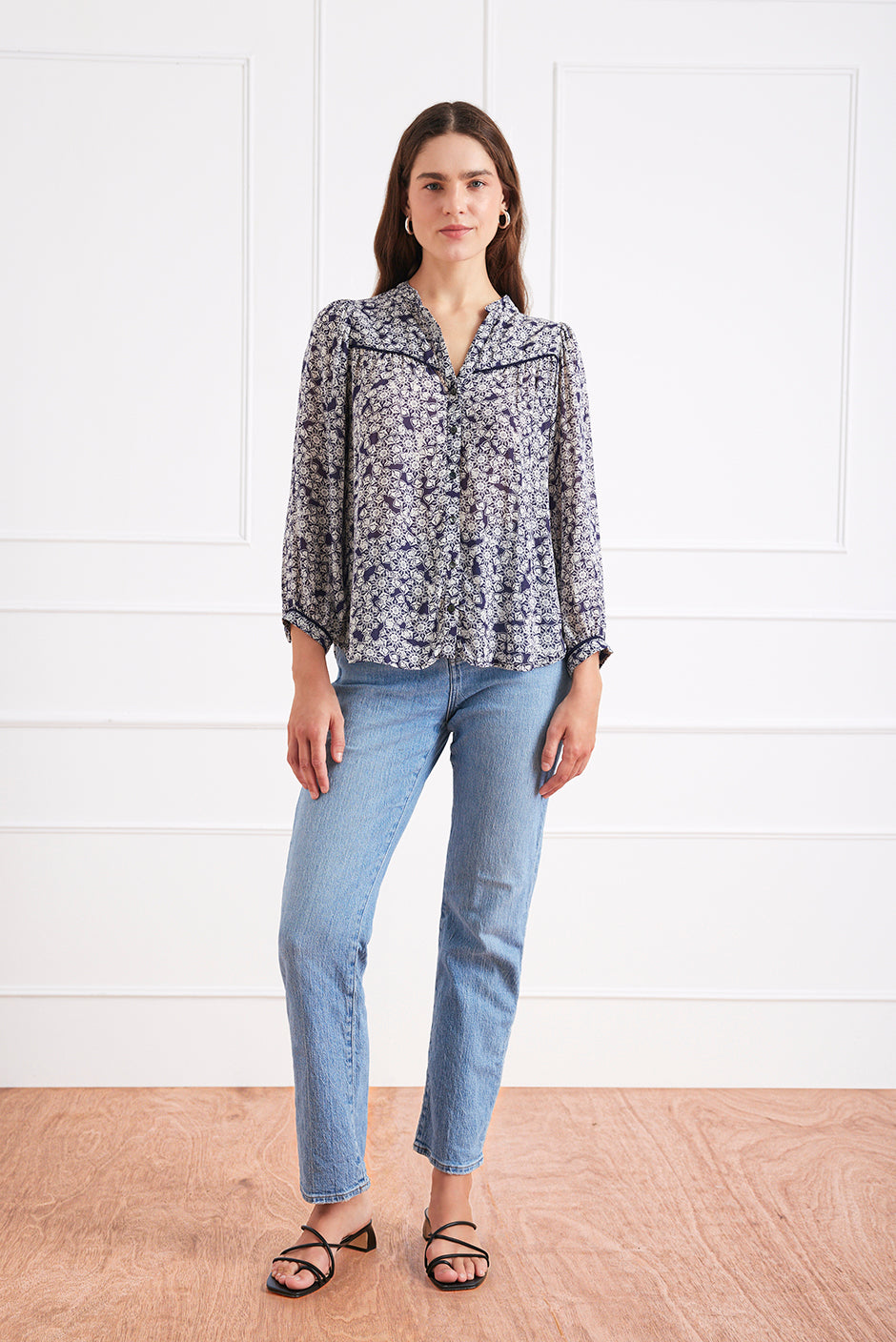 Anna Shirt in Water Lily