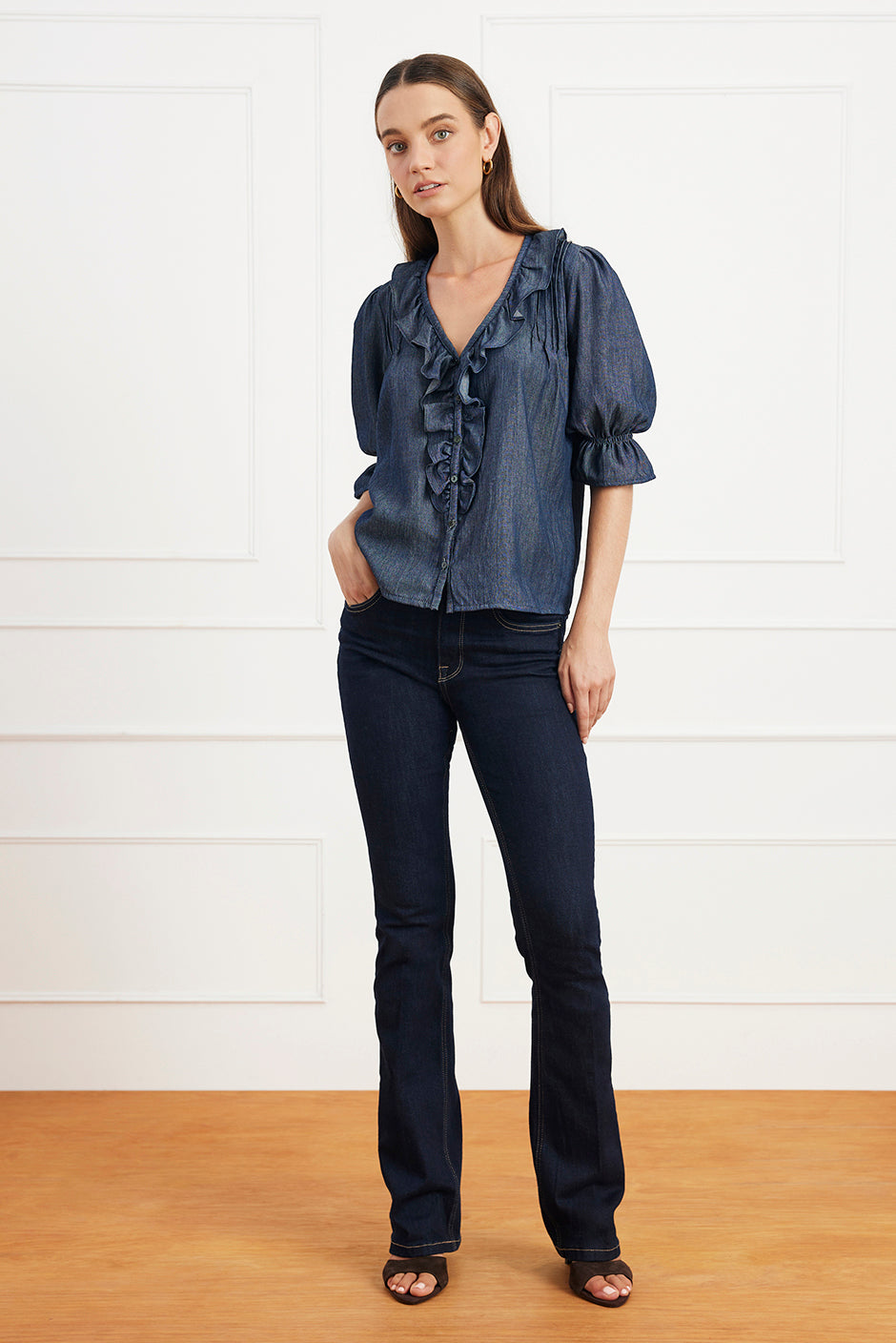 Chloe Shirt in Rinse Wash