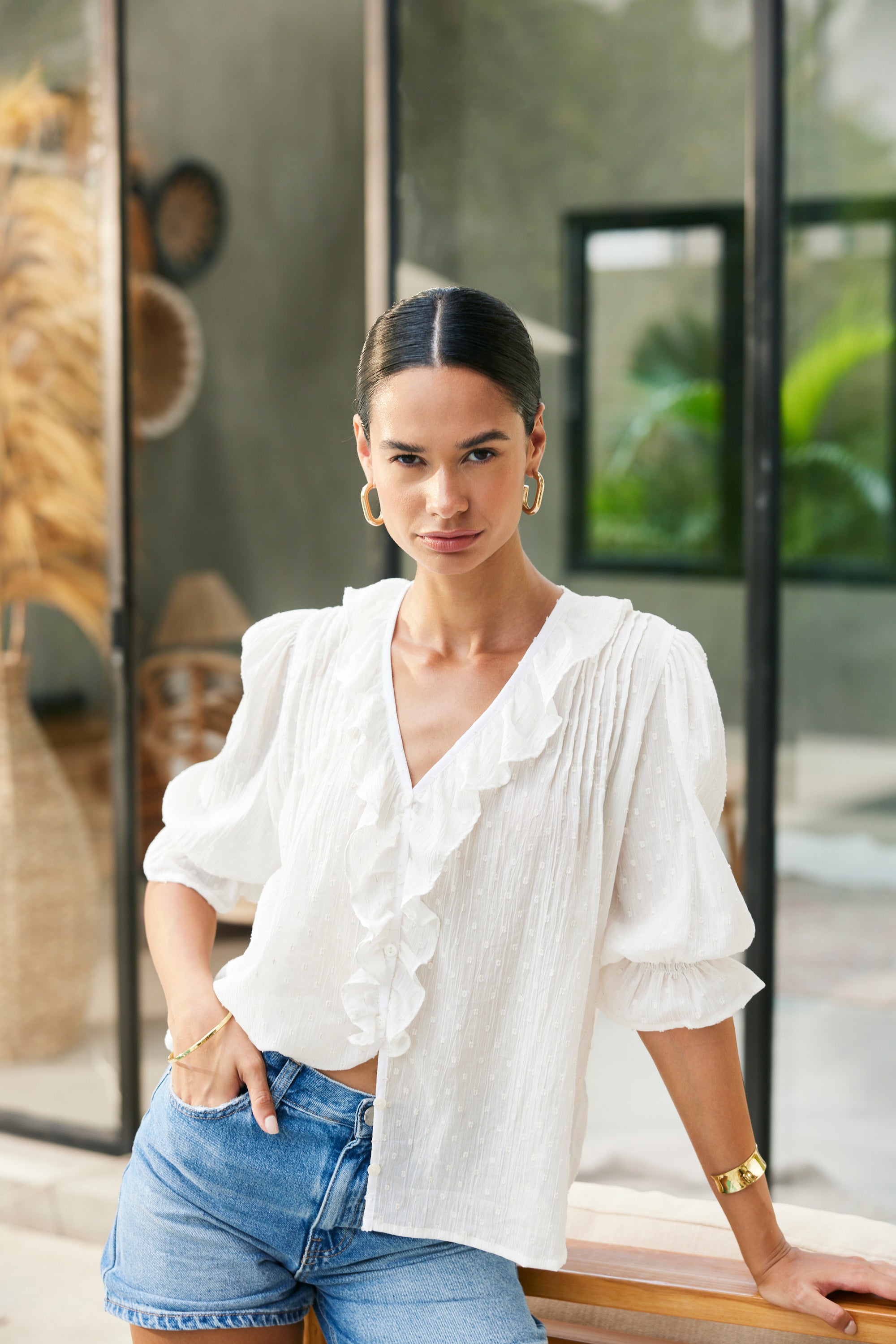 Chloe Shirt in Gold Dust