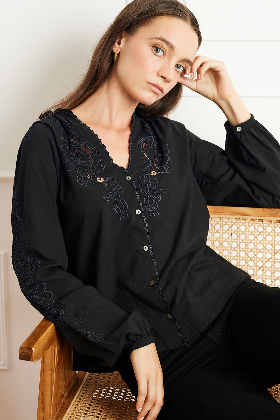 Camilla Blouse in Black